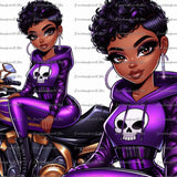 Biker Girl ( Purple )