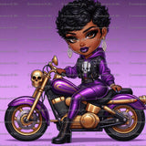 Biker Girl ( Purple )