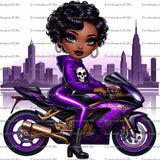 Biker Girl ( Purple )